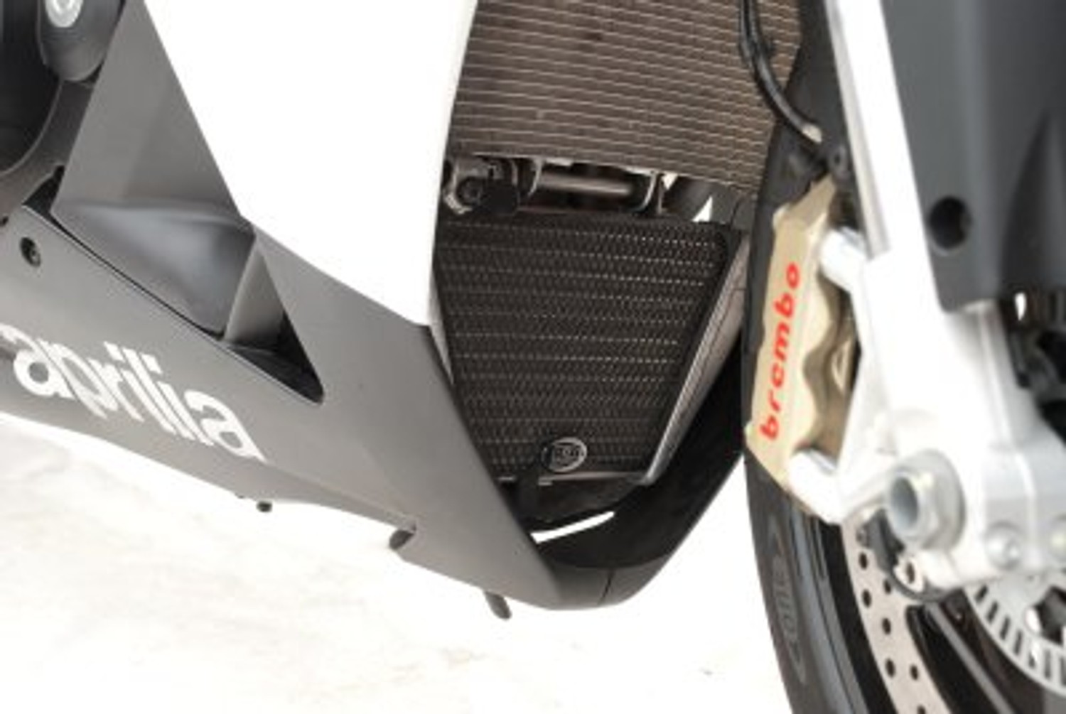 R&G Racing Oil Cooler Guard for Aprilia Tuono V4 1100 Factory / 1100 RR '05-'22, Factory Aprc '10-'15, R '09-'20, R Aprc '09-'18, RSV4-R '09-'20, RSV4 Factory '02-'18 R&G Racing Oil Cooler Guard for Aprilia Tuono V4 1100 Factory / 1100 RR '05-'22, Factory Aprc '10-'15, R '09-'20, R Aprc '09-'18, RSV4-R '09-'20, RSV4 Factory '02-'18